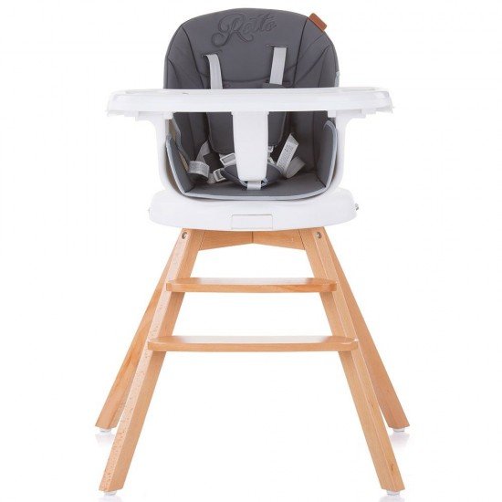 Scaun de masa cu sezut rotativ Chipolino Rotto 3 in 1 Asphalt