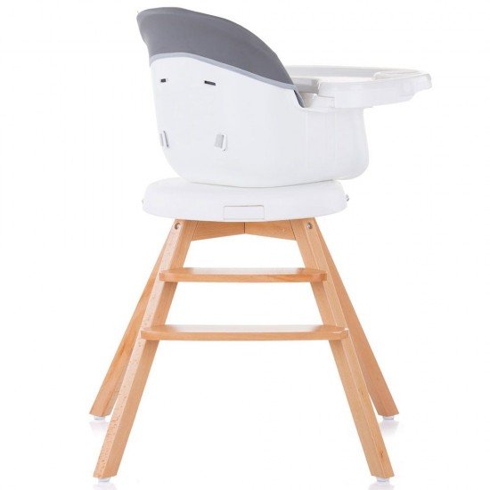 Scaun de masa cu sezut rotativ Chipolino Rotto 3 in 1 Asphalt