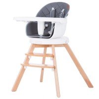 Scaun de masa cu sezut rotativ Chipolino Rotto 3 in 1 Graphite