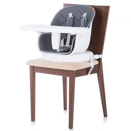 Scaun de masa cu sezut rotativ Chipolino Rotto 3 in 1 Graphite