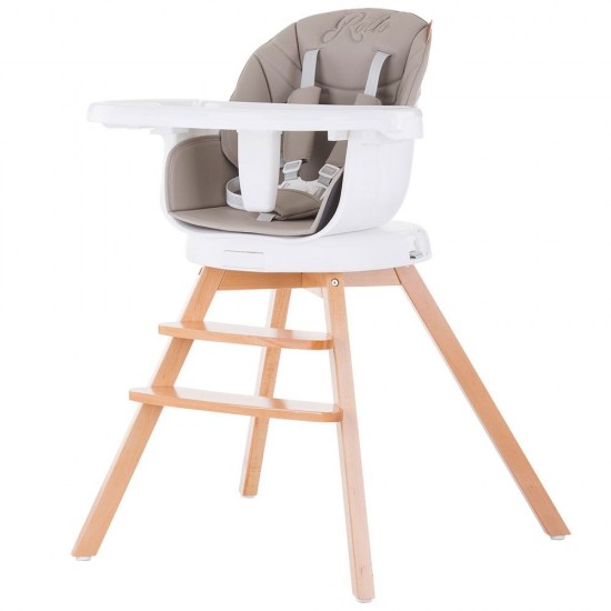 Scaun de masa cu sezut rotativ Chipolino Rotto 3 in 1 Latte