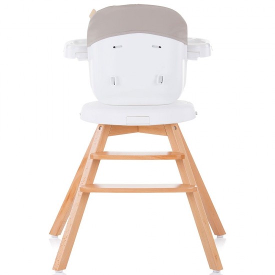 Scaun de masa cu sezut rotativ Chipolino Rotto 3 in 1 Latte