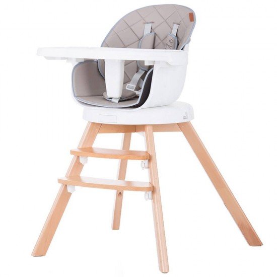 Scaun de masa cu sezut rotativ Chipolino Rotto 3 in 1 Mocca