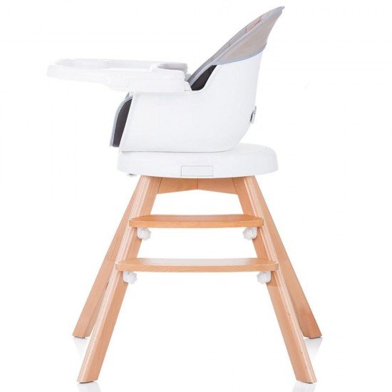 Scaun de masa cu sezut rotativ Chipolino Rotto 3 in 1 Mocca