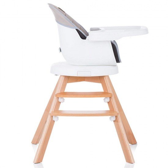 Scaun de masa cu sezut rotativ Chipolino Rotto 3 in 1 Mocca