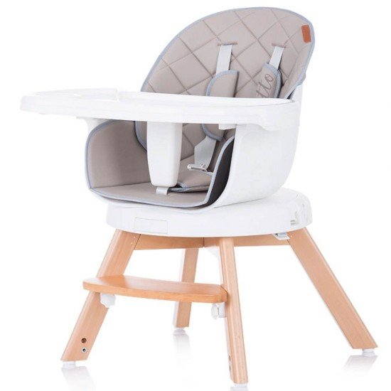 Scaun de masa cu sezut rotativ Chipolino Rotto 3 in 1 Mocca