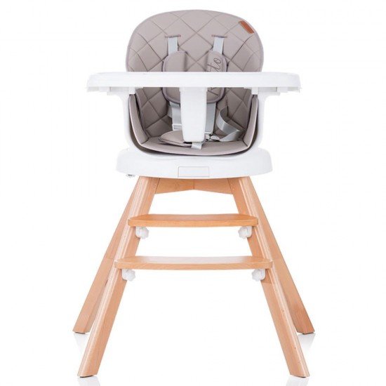 Scaun de masa cu sezut rotativ Chipolino Rotto 3 in 1 Mocca