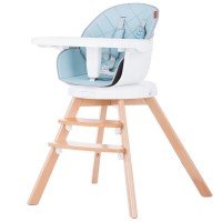 Scaun de masa cu sezut rotativ Chipolino Rotto 3 in 1 Sky