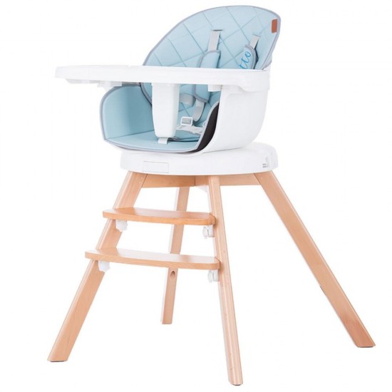 Scaun de masa cu sezut rotativ Chipolino Rotto 3 in 1 Sky