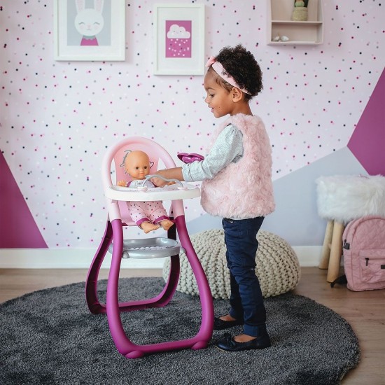 Scaun de masa pentru papusi Smoby Baby Nurse