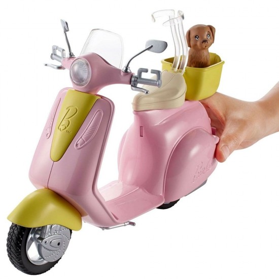 Scuter Barbie cu accesorii