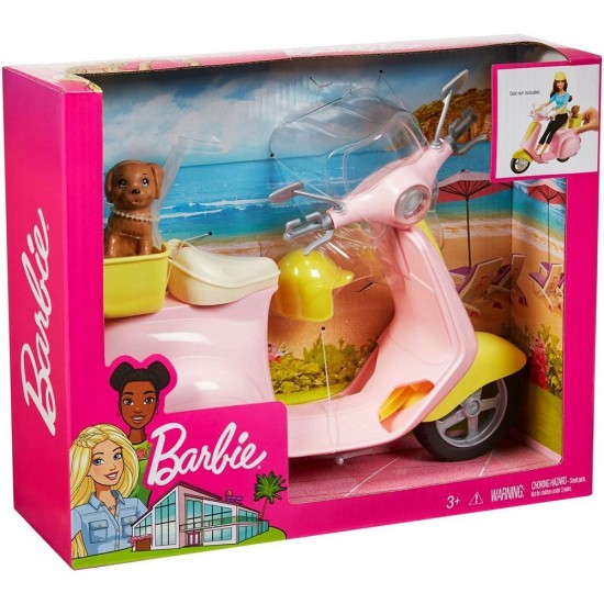Scuter Barbie cu accesorii