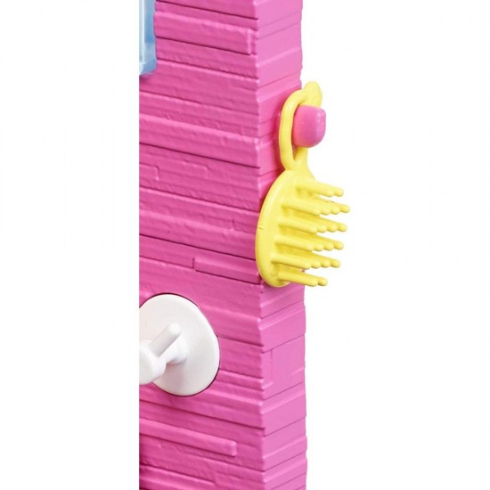 Set Barbie Mattel Estate cabina dus cu papusa si accesorii