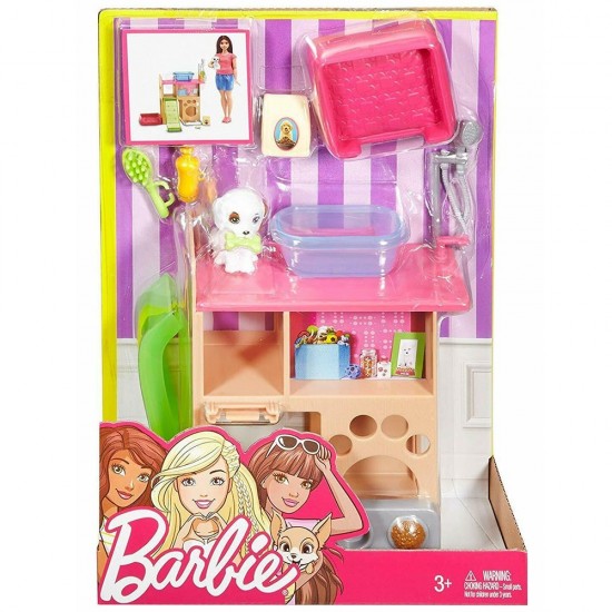 Set Barbie Mattel Estate - Cosmetica animale cu accesorii DVX50
