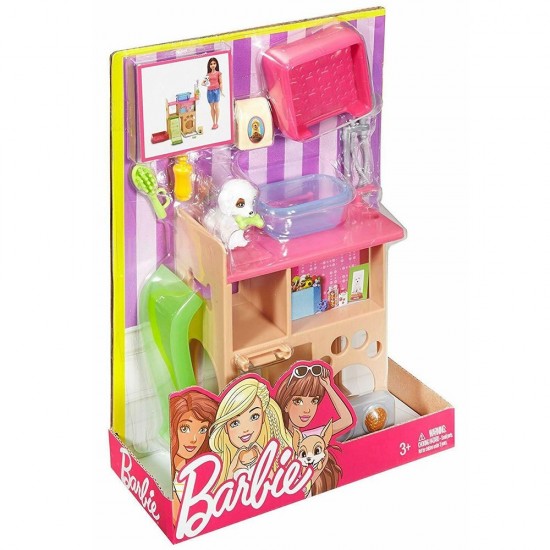 Set Barbie Mattel Estate - Cosmetica animale cu accesorii DVX50