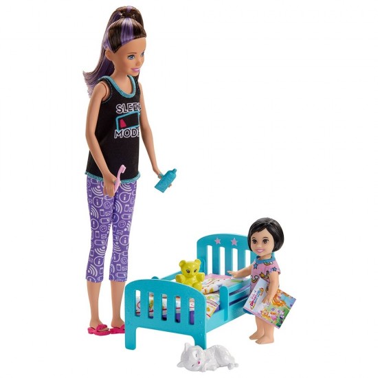 Set Barbie Mattel Family Skipper - Mergem la nani