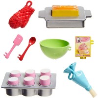 Set Barbie Mattel Papusa cu bucatarie