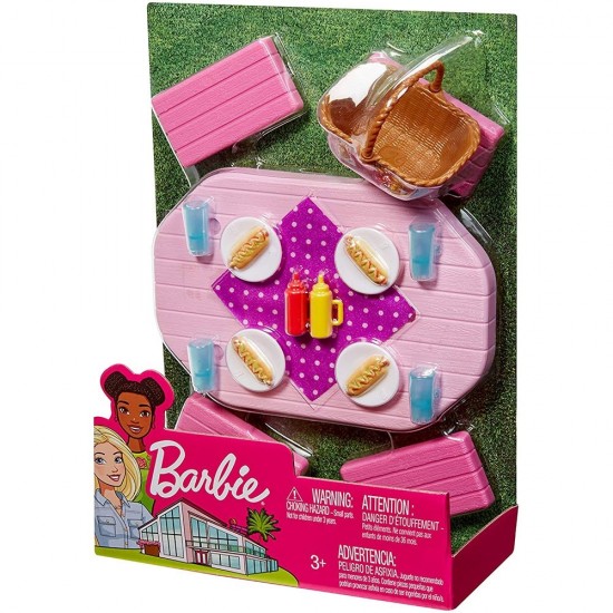 Set Barbie - Masa de picnic cu accesorii