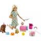 Set Barbie Mattel Puppy Party cu papusa si accesorii
