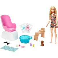 Set Barbie Mattel Salonul de unghii