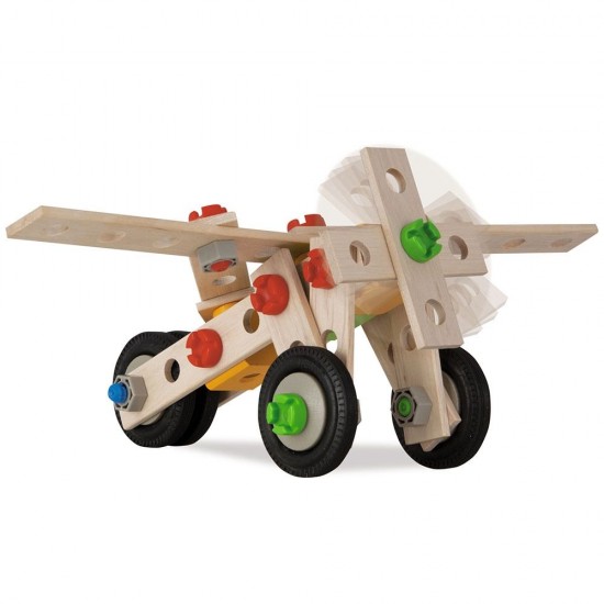 Set constructie din lemn Eichhorn Crane 170 piese