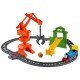 Set Thomas and Friends Cassia Crane and Cargo sina cu locomotiva motorizata si vagon