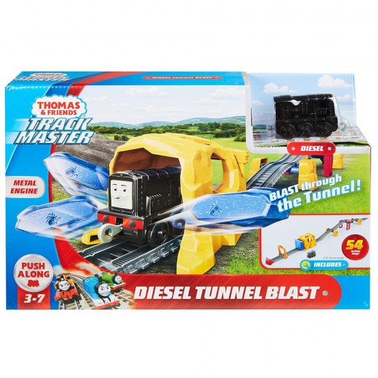 Set Thomas and Friends Diesel Tunel Blast sina cu locomotiva motorizata