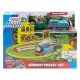 Set trenulet Thomas and Friends Monkey Palace cu sina, vagoane si locomotiva motorizata