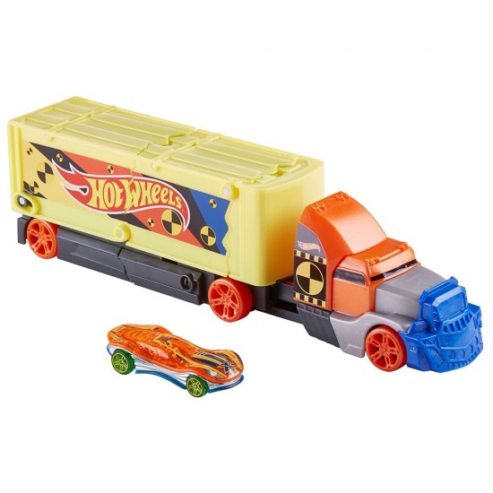 Set Hot Wheels Mattel Camion coliziune cu 1 masinuta