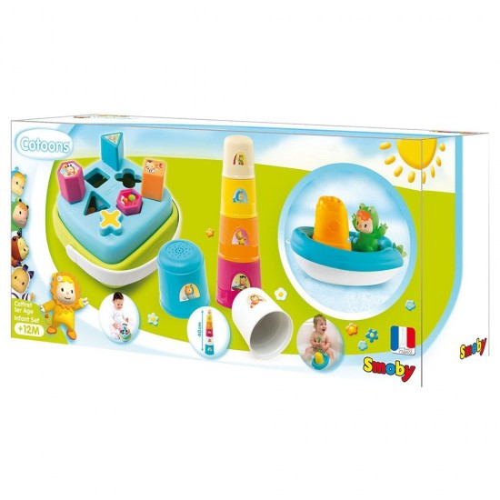 Set jucarie cu sortator Smoby Cotoons