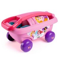 Set jucarii nisip Smoby Carucior Disney Princess cu accesorii