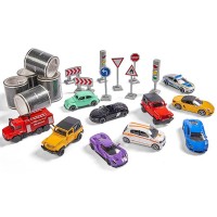 Set Majorette Mega box 10 masinute si accesorii