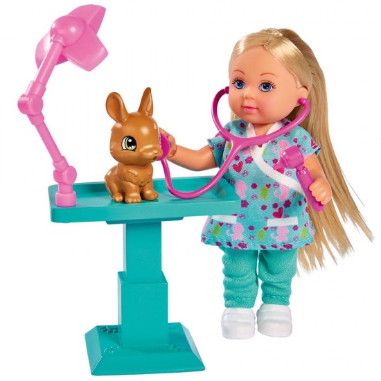 Set Simba Evi Love Doctor Evi Clinic papusa 12 cm cu accesorii
