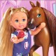 Set Simba Evi Love Doctor Evi Welcome Horse papusa 12 cm cu figurina cal si accesorii