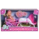 Set Simba Evi Love Romantic Carriage cu 2 papusi 12 cm si caleasca