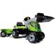 Tractor cu pedale si remorca Smoby Farmer Max verde
