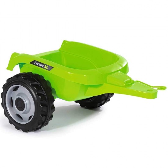 Tractor cu pedale si remorca Smoby Farmer XL verde