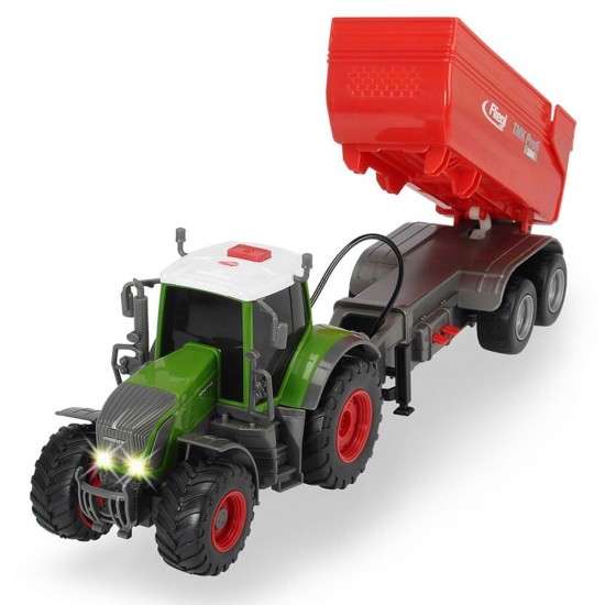 Tractor Dickie Toys Fendt 939 Vario cu remorca