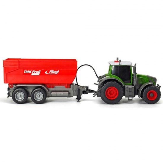 Tractor Dickie Toys Fendt 939 Vario cu remorca