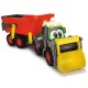 Tractor Dickie Toys Happy Farm cu remorca