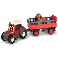 Tractor Animal Trailer cu remorca si figurina cal Dickie Toys Happy Ferguson
