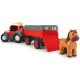 Tractor Animal Trailer cu remorca si figurina cal Dickie Toys Happy Ferguson