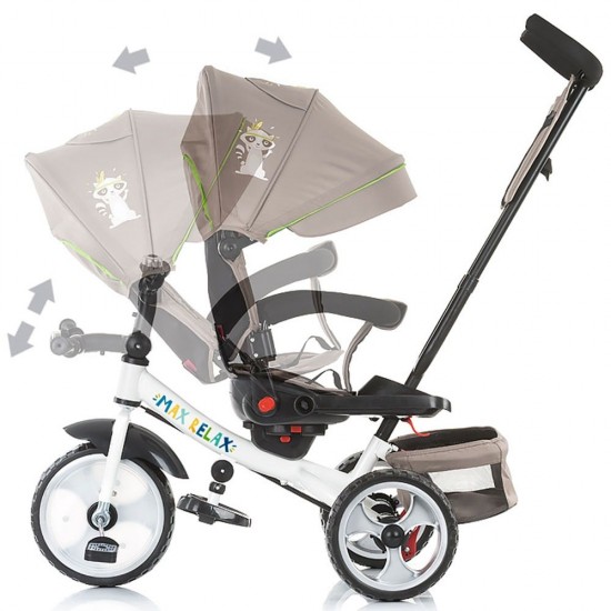 Tricicleta cu copertina si sezut reversibil Chipolino Max Relax Sky