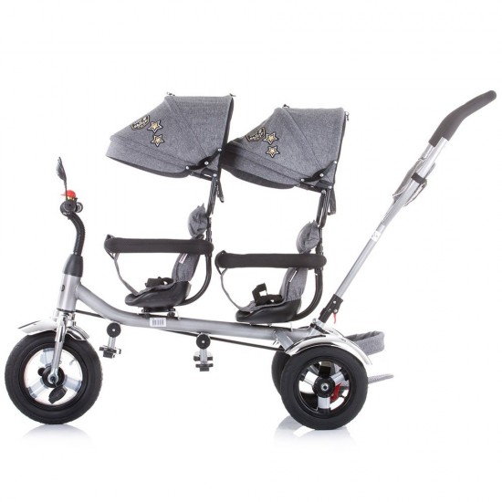 Tricicleta gemeni Chipolino 2Play Grey