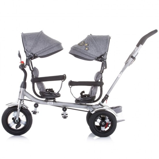 Tricicleta gemeni Chipolino 2Play Grey