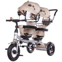 Tricicleta gemeni Chipolino 2Play Mocca