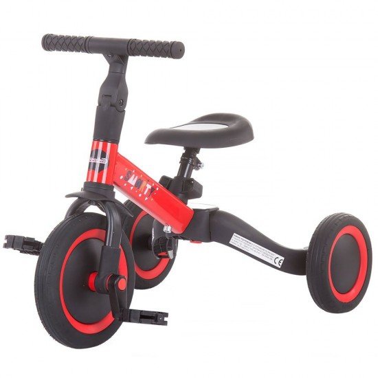 Tricicleta si bicicleta Chipolino Smarty 2 in 1 Red
