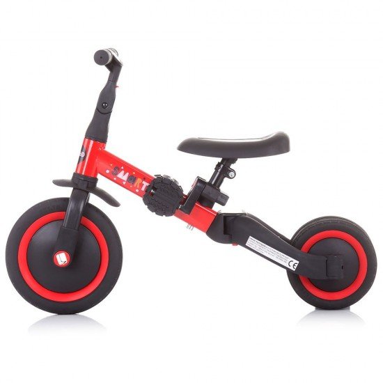 Tricicleta si bicicleta Chipolino Smarty 2 in 1 Red