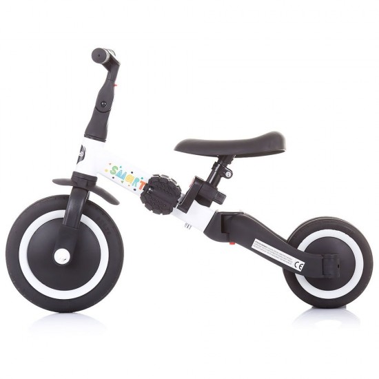 Tricicleta si bicicleta Chipolino Smarty 2 in 1 White