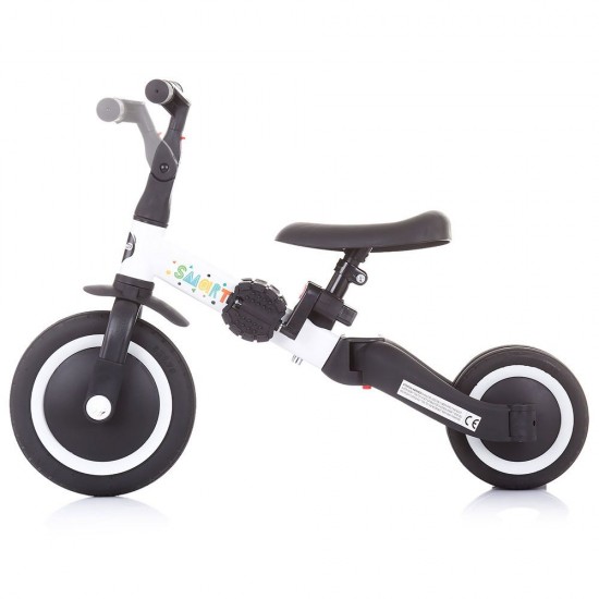 Tricicleta si bicicleta Chipolino Smarty 2 in 1 White
